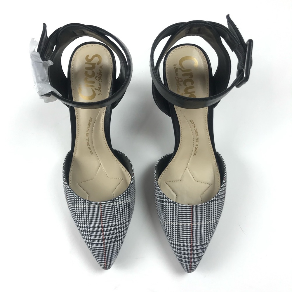 Sam Edelman Circus Tabitha Plaid Ankle Strap Heels - Picture 5 of 6
